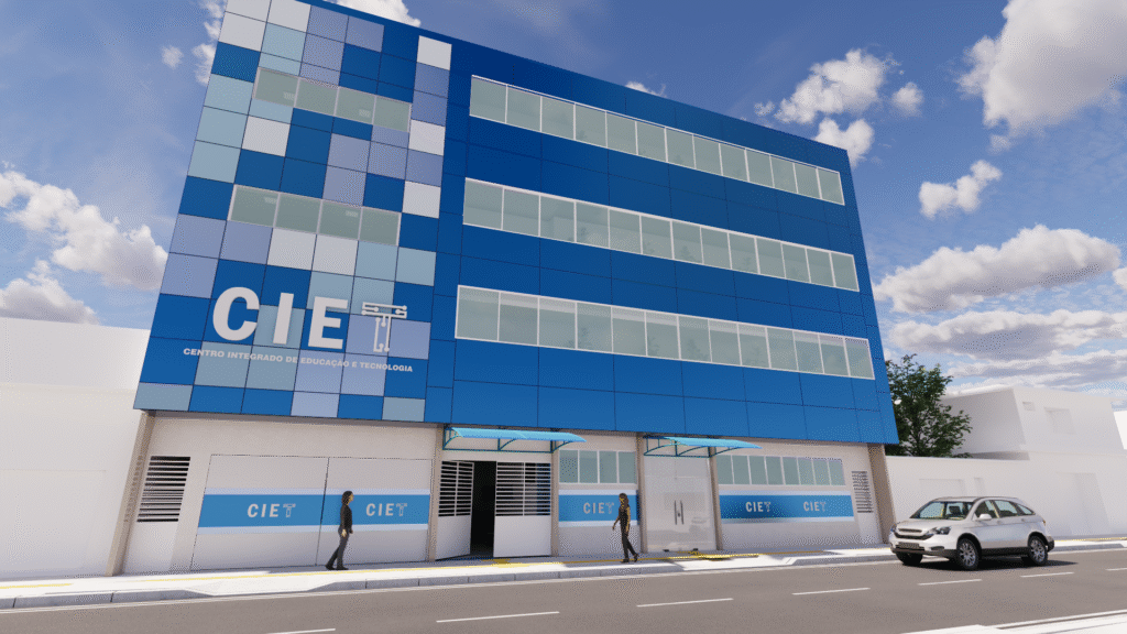 Fachada do prédio do CIET em Abaetetuba